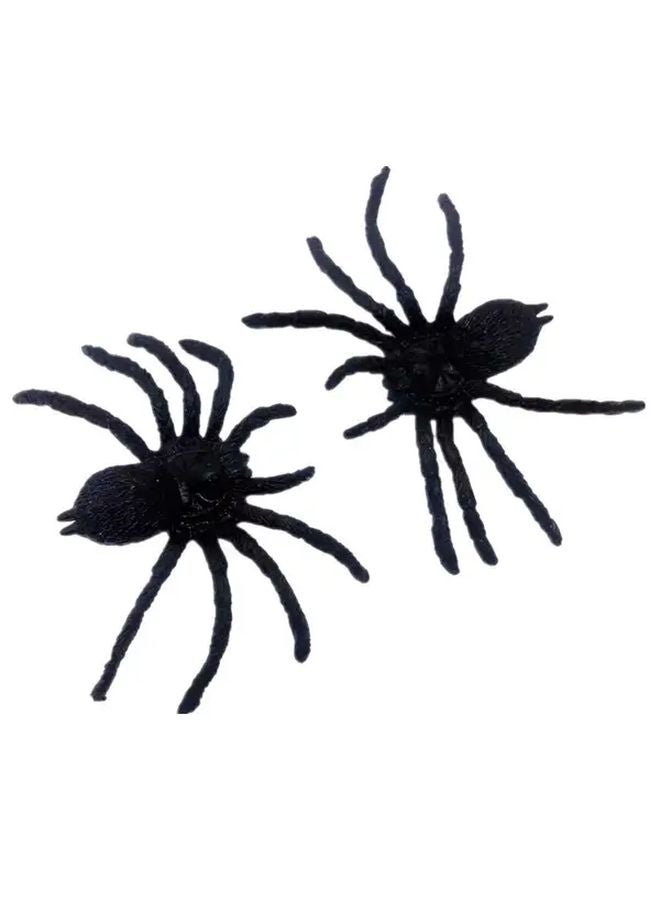Large Black Plastic Spider Realistic Halloween Decorations And Practical Jokes - Image 4